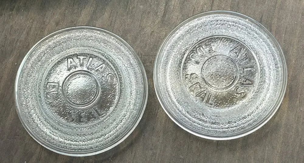 ATLAS EDJ SEAL Clear Glass Canning Jar Lids 2.5